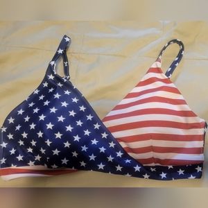 Patriotic Born Primitive bathingsuit top large